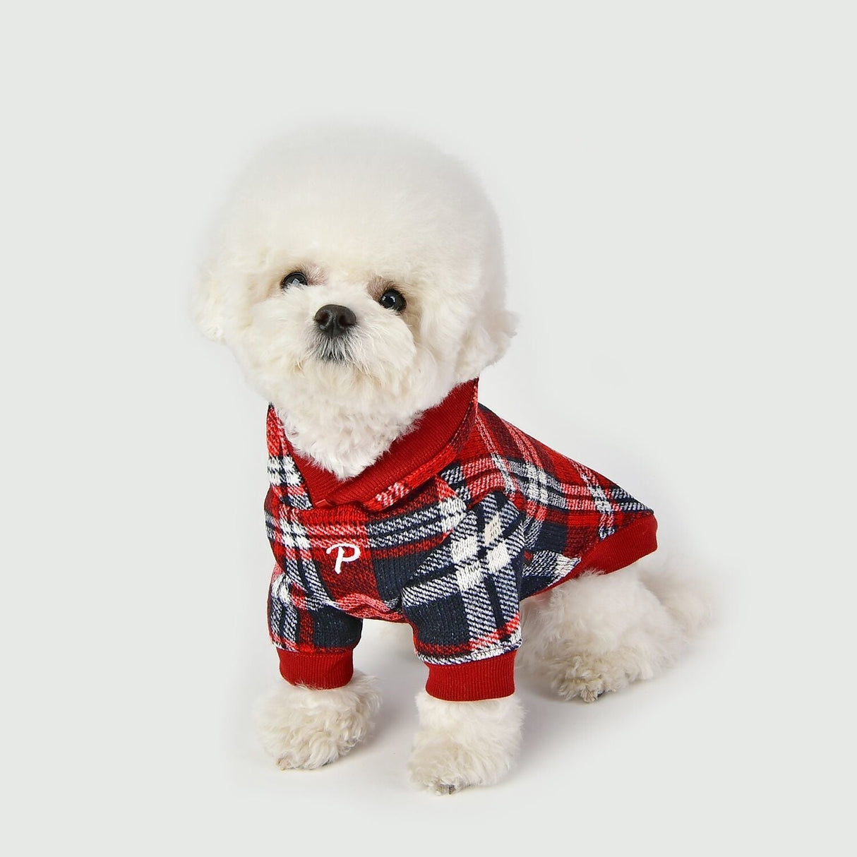 Puppia Blitzen Kerst Hoodie Checkered Red - Premium Hondenkleding > Hondentrui from Puppia - Just €20! Shop now at Frenkiezdogshop