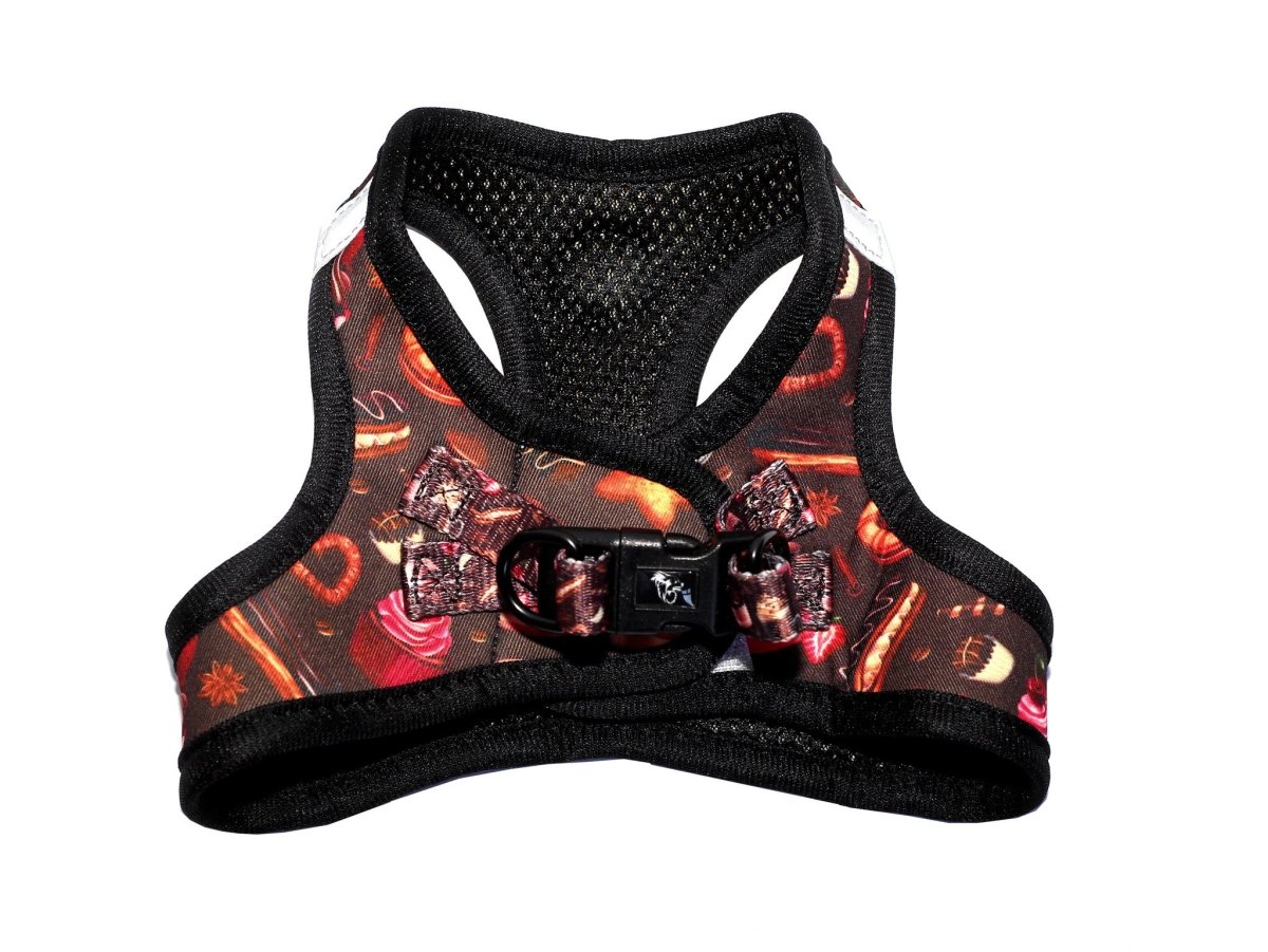Frenkiez Step In Harness Coffee Sprinkles hondentuig > honden harnas > model B X - Small