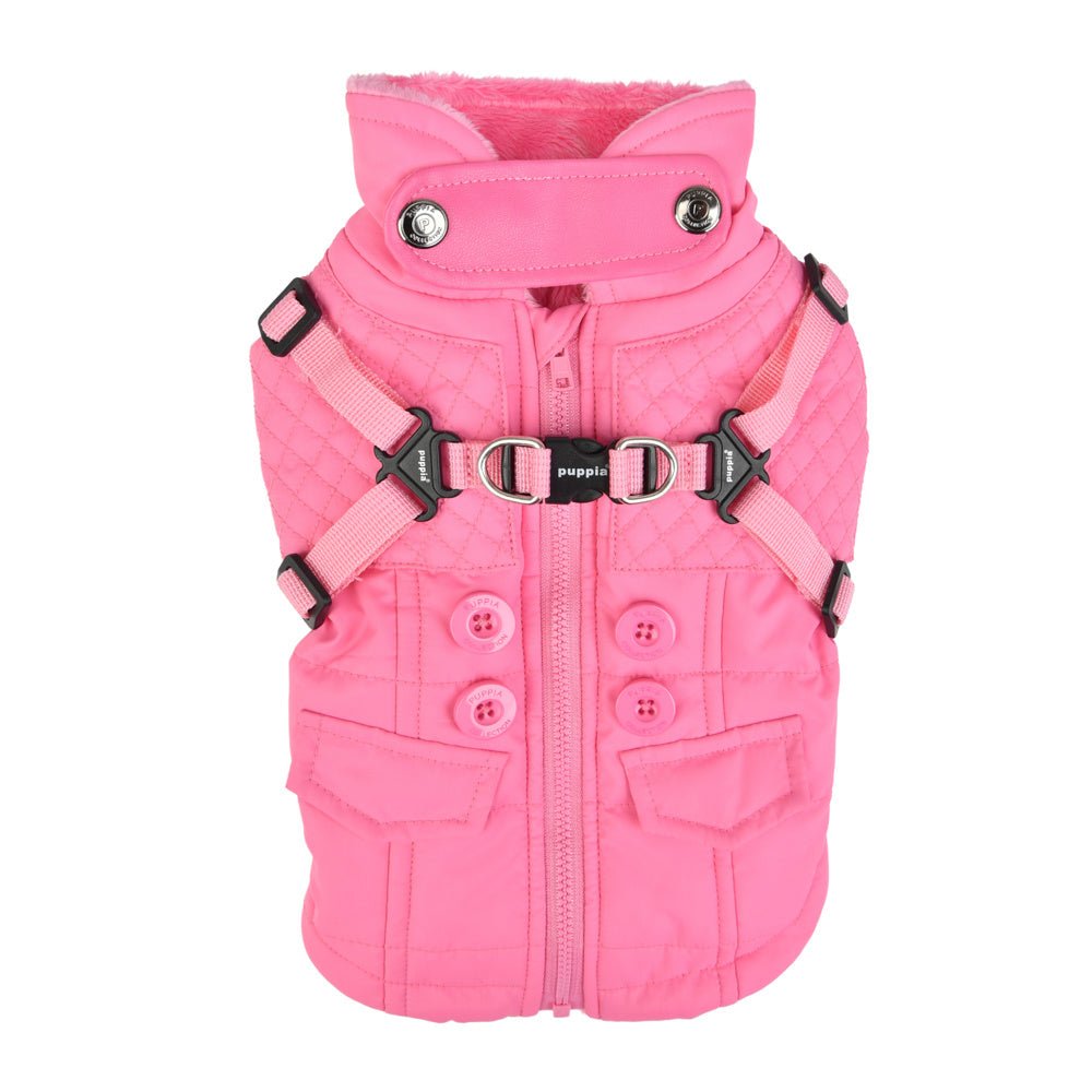 Puppia Wilkes Jacket Harness Pink Hondenkleding > hondenjas Small