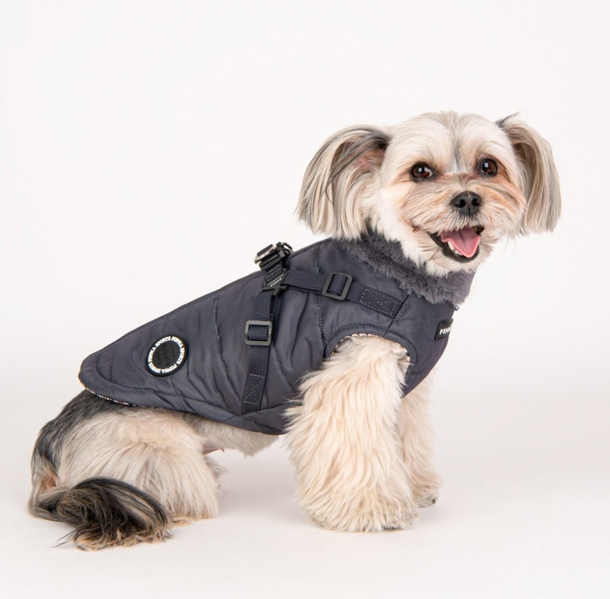 Puppia Donavan Jacket Harness Grey Hondenkleding > hondenjas Small