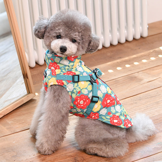 Puppia Allyssa Jacket Harness Aqua - Premium hondentuig > honden harnas from Puppia - Just €80.99! Shop now at Frenkiezdogshop