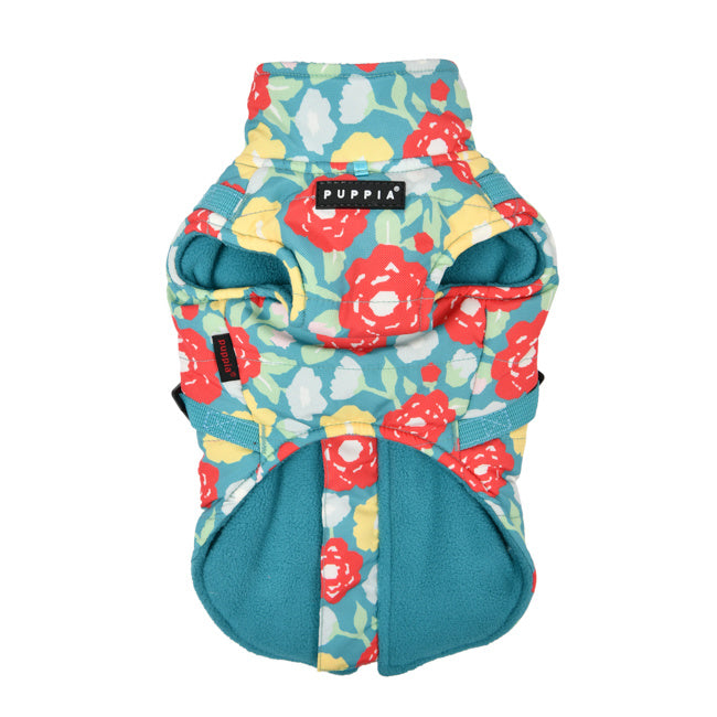 Puppia Allyssa Jacket Harness Aqua - Premium hondentuig > honden harnas from Puppia - Just €80.99! Shop now at Frenkiezdogshop