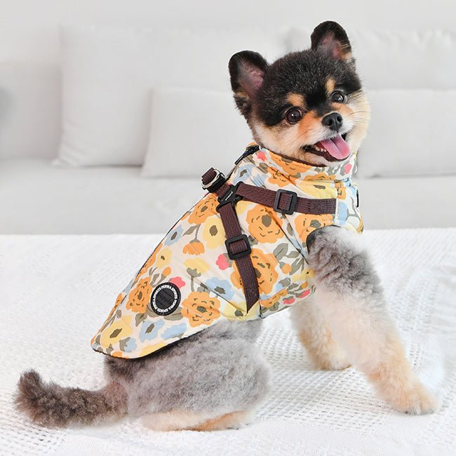 Puppia Allyssa Jacket Harness Brown Hondenkleding > hondenjas Small