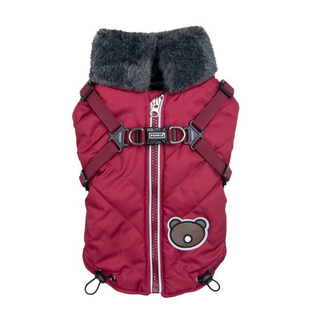 Puppia Isolde Jacket Harness Wine Hondenkleding > hondenjas Small