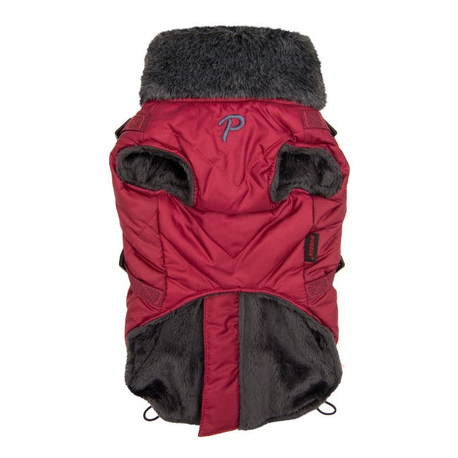 Puppia Isolde Jacket Harness Wine Hondenkleding > hondenjas Small