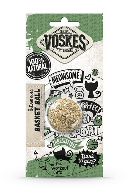 Voskes Matatabi Basketbal - Premium kattenspeelgoed > kattensnack from Voskes - Just €4.99! Shop now at Frenkiezdogshop