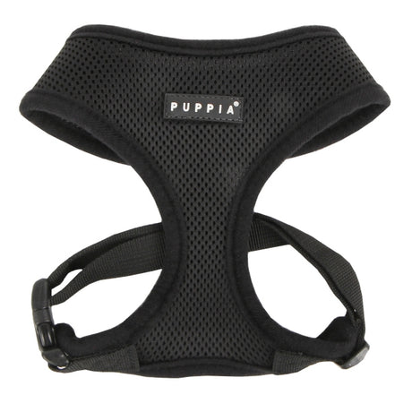 Puppia Soft Harness model A  black - Premium hondentuig > honden harnas from Puppia - Just €18.99! Shop now at Frenkiezdogshop