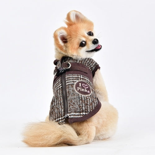 Pinkaholic Da Vinci Jacket Harness Brown - Premium Hondenkleding > hondenjas from Pinkaholic - Just €79.99! Shop now at Frenkiezdogshop