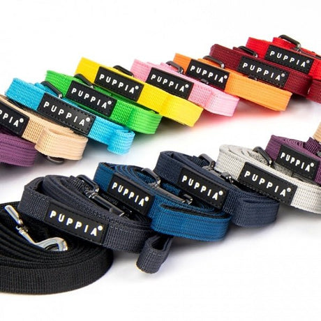 Puppia Two Tone Grey hondenriem > hondenlijn Small