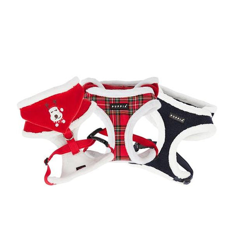 Puppia Rudolph Harness A Checkered Red hondentuig > honden harnas > model A Small
