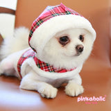 Pinkaholic Santa Pinka Harness Checkered Red - Premium hondentuig > honden harnas from Pinkaholic - Just €25.99! Shop now at Frenkiezdogshop