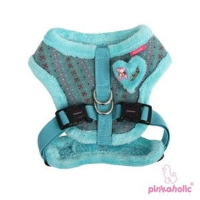 Pinkaholic Twilight Snugfit Harness Aqua hondentuig > honden harnas > overige modellen Small