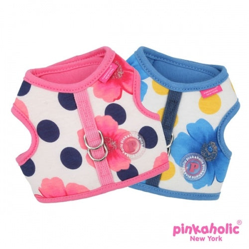 Pinkaholic Peonies Pinka Harness Blue - Premium hondentuig > honden harnas from Pinkaholic - Just €27.99! Shop now at Frenkiezdogshop