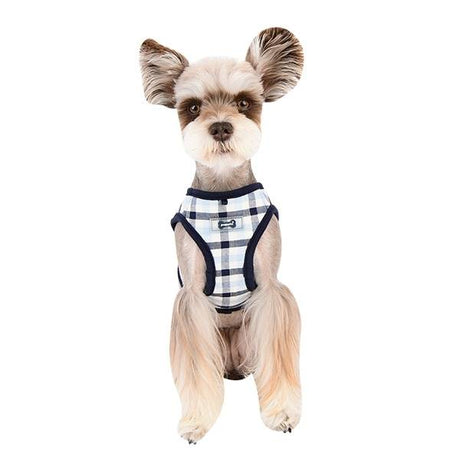 Puppia Neil Vest Harness Navy model B ( X - LARGE ) hondentuig > honden harnas > model B Large