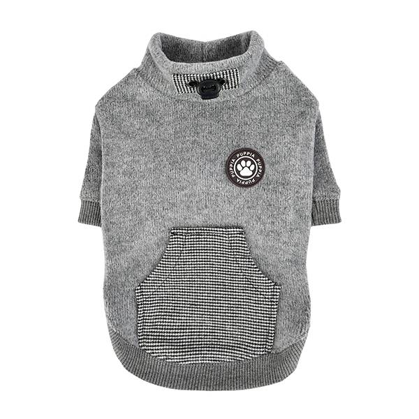 Puppia Rezso Hoodie Melange Grey - Premium Hondenkleding > Hondentrui from Puppia - Just €37.99! Shop now at Frenkiezdogshop