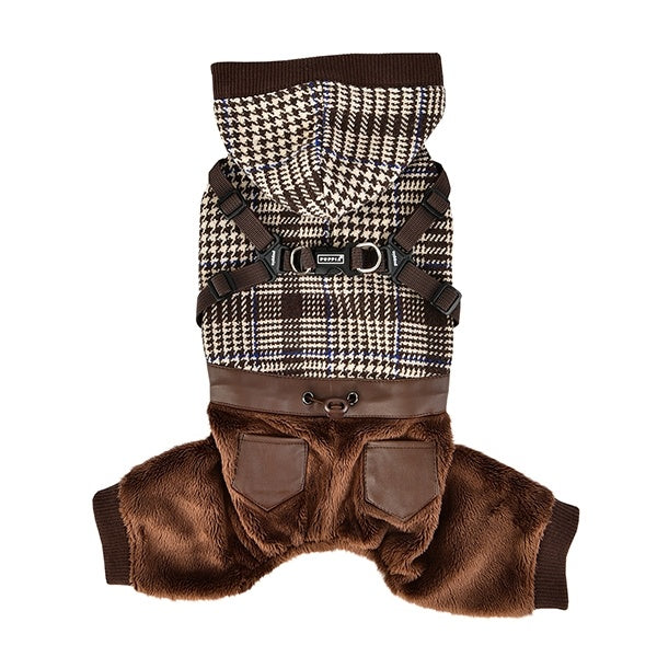 Puppia Becker Jacket Harness Brown - Premium Hondenkleding > hondenjas from Puppia - Just €37.99! Shop now at Frenkiezdogshop