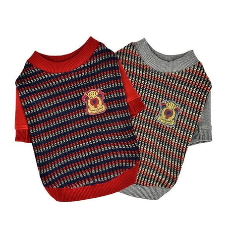 Puppia Elliot winter sweater Wine Hondenkleding > Hondentrui Small