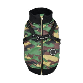 Puppia Frost Jacket Harness Camo - Premium Hondenkleding > hondenjas from Puppia - Just €50! Shop now at Frenkiezdogshop