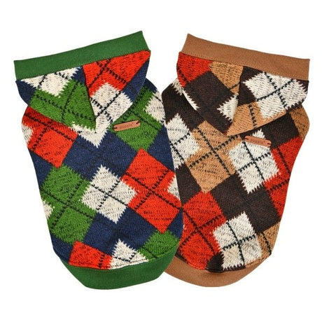 Puppia Jolly Sweater Hooded T-Shirt Green hondenkleding > hondenshirt Small