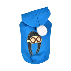 Puppia Aviator Hoodie Blue - Premium Hondenkleding > Hondentrui from Puppia - Just €20! Shop now at Frenkiezdogshop