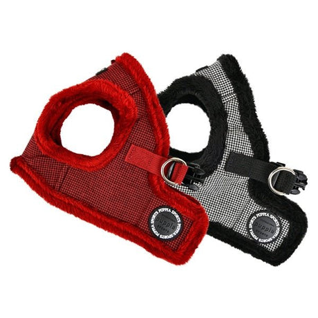 Puppia Harness B Puppytooth Black ( S & XL ) hondentuig > honden harnas > model B Small