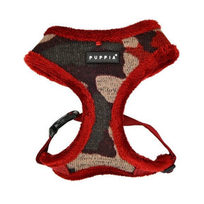 Puppia Colonel Harness Model A Wine Camo hondentuig > honden harnas > model A Small