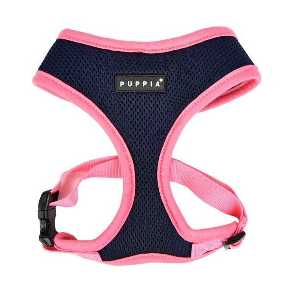 Puppia Soft Harness II model A navy - Premium hondentuig > honden harnas from Puppia - Just €18.99! Shop now at Frenkiezdogshop