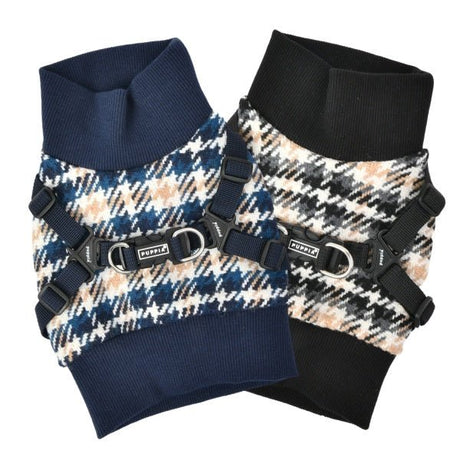 Puppia Sweater Harness J Kellen Navy hondentuig > honden harnas > overige modellen Small