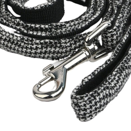 Puppia Gaspar Lijn Black hondenriem > hondenlijn Medium