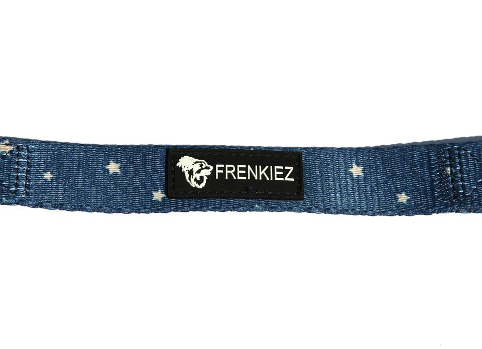 Frenkiez reflective dog leash blue stars - Premium hondenriem > hondenlijn from Frenkiez - Just €18.99! Shop now at Frenkiezdogshop