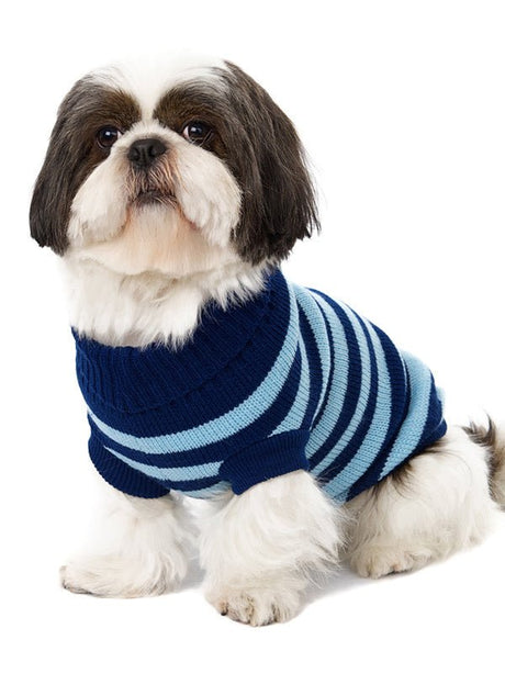Urban Pup Oxford Blue Stripe Sweater Hondenkleding > Hondentrui Small