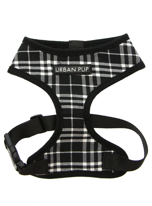 Urban Pup Black & White Tartan Harness - Premium hondentuig > honden harnas from Urban Pup - Just €24.99! Shop now at Frenkiezdogshop