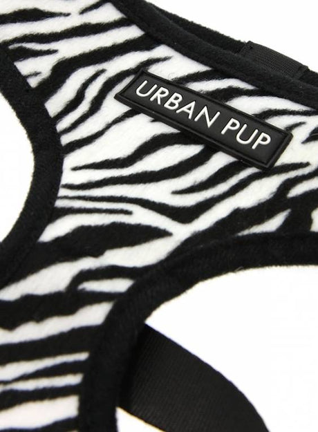 Urban Pup Zebra Print Harness hondentuig > honden harnas > model A XX - Small