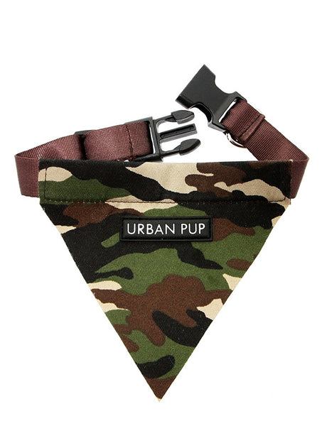 Urban Pup Camouflage Green Bandana - Premium Hondenkleding > bandana from Urban Pup - Just €14.99! Shop now at Frenkiezdogshop