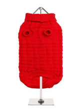 Urban Pup Red Waffle Textured Knitted Sweater - Premium Hondenkleding > Hondentrui from Urban Pup - Just €24.99! Shop now at Frenkiezdogshop