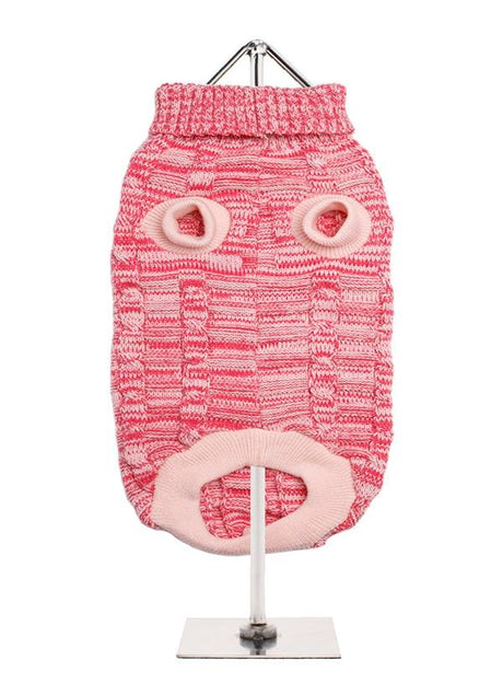 Urban Pup Pink Waffle Textured Knitted Sweater - Premium Hondenkleding > Hondentrui from Urban Pup - Just €24.99! Shop now at Frenkiezdogshop