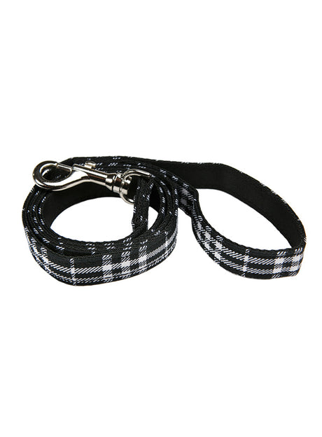 Urban Pup Black & White Tartan Fabric Lead - Premium hondenriem > hondenlijn from Urban Pup - Just €12.99! Shop now at Frenkiezdogshop