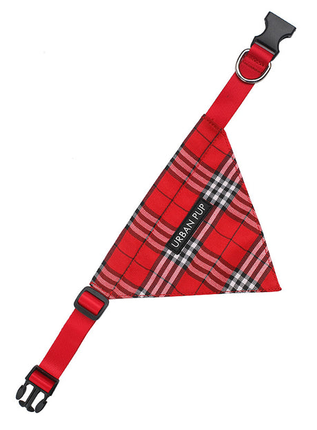 Urban Pup Red Checked Tartan Bandana - Premium Hondenkleding > bandana from Urban Pup - Just €14.99! Shop now at Frenkiezdogshop