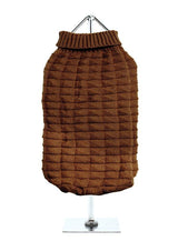 Urban Pup Chocolate Brown Waffle Textured Knitted Sweater - Premium Hondenkleding > Hondentrui from Urban Pup - Just €24.99! Shop now at Frenkiezdogshop