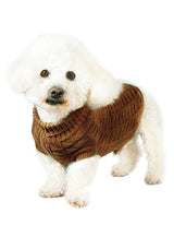 Urban Pup Chocolate Brown Waffle Textured Knitted Sweater - Premium Hondenkleding > Hondentrui from Urban Pup - Just €24.99! Shop now at Frenkiezdogshop