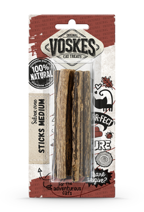 Voskes Matatabi Stokjes Medium - Premium kattensnack > kattensnoep from Voskes - Just €4.99! Shop now at Frenkiezdogshop