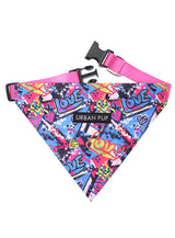 Urban Pup Pink Graffiti Bandana - Premium Hondenkleding > bandana from Urban Pup - Just €14.99! Shop now at Frenkiezdogshop