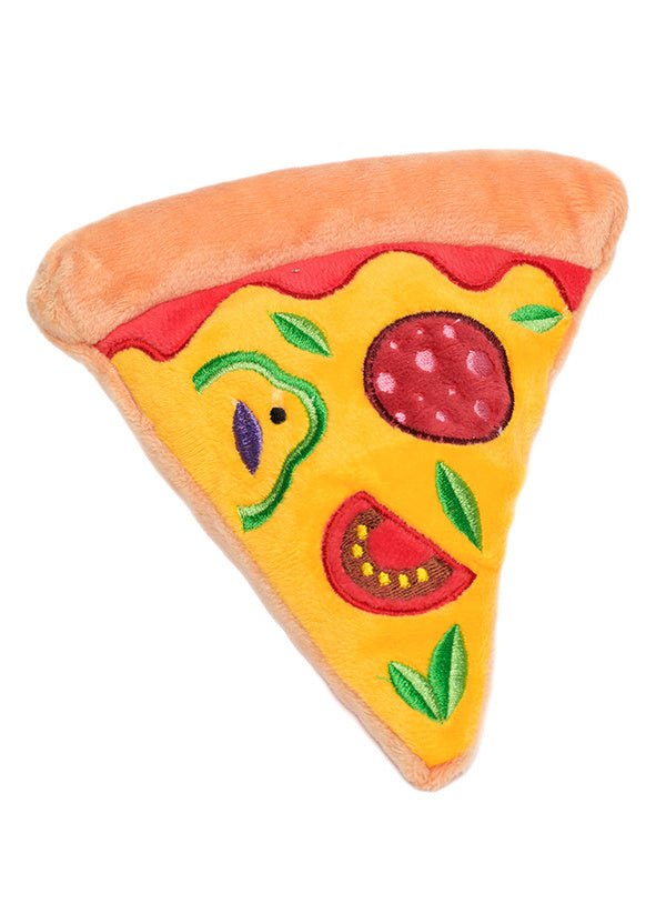 Frenkiez Pizza Plush & Squeaky Dog Toy Hondenspeeltje > Hondenspeelgoed one - size