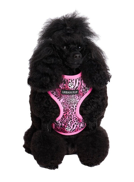 Urban Pup Pink Leopard Print Harness hondentuig > honden harnas > model A XX - Small