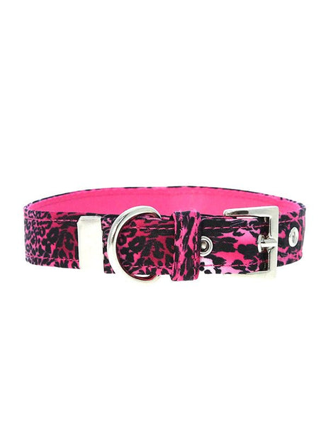 Urban Pup Halsband Pink Leopard halsband > hondenhalsband Small