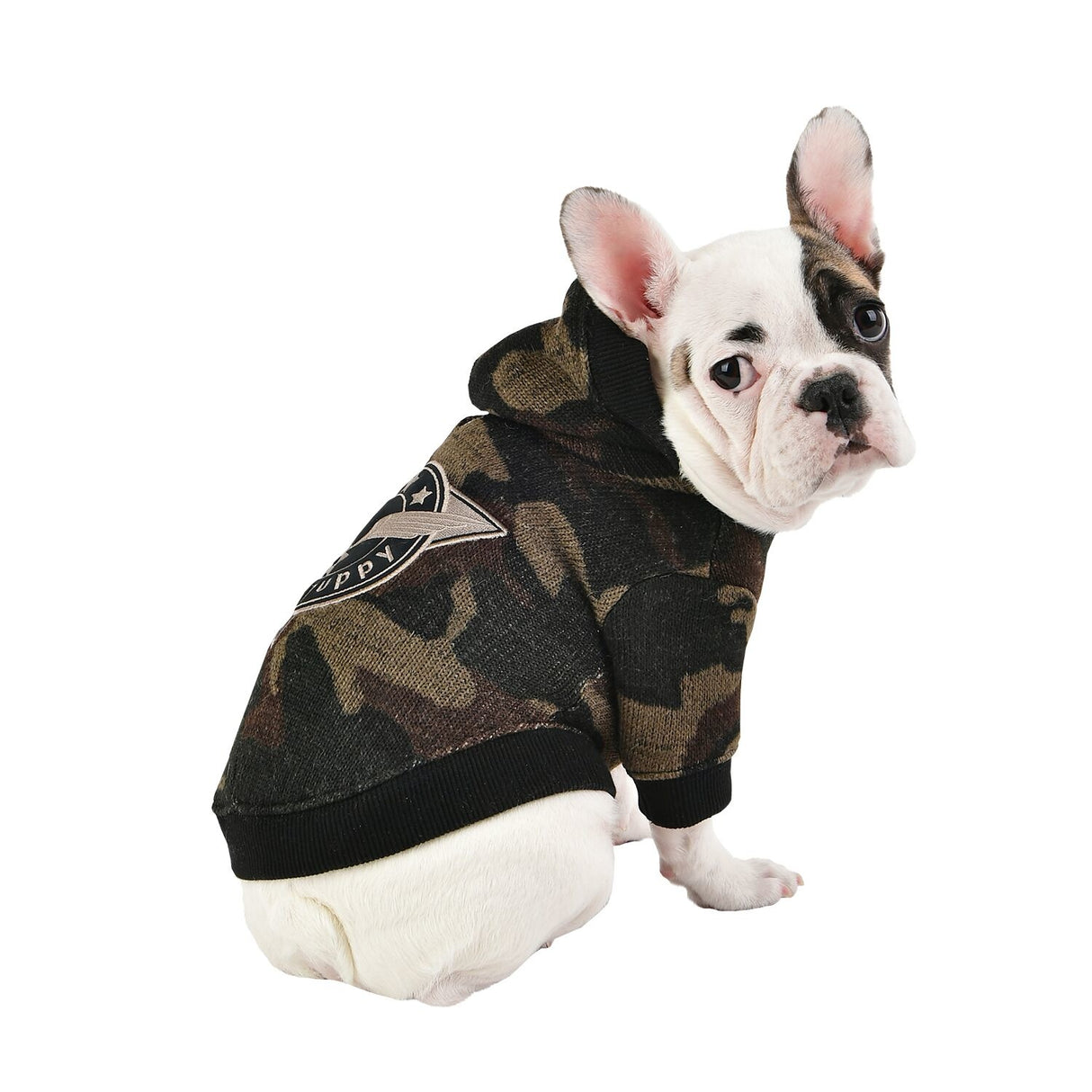 Puppia Colonel Hoodie  Camo - Premium Hondenkleding > Hondentrui from Puppia - Just €43.99! Shop now at Frenkiezdogshop