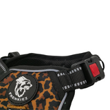 Frenkiez reflective Y tuig no pull dogharness Dark Leopard - Premium hondentuig > honden harnas from Frenkiez - Just €34.99! Shop now at Frenkiezdogshop