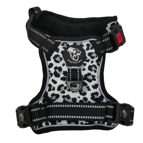 Frenkiez reflective Y tuig no pull dogharness Snow Leopard - Premium hondentuig > honden harnas from Frenkiez - Just €34.99! Shop now at Frenkiezdogshop