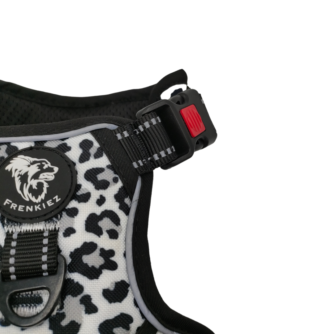 Frenkiez reflective Y tuig no pull dogharness Snow Leopard - Premium hondentuig > honden harnas from Frenkiez - Just €34.99! Shop now at Frenkiezdogshop