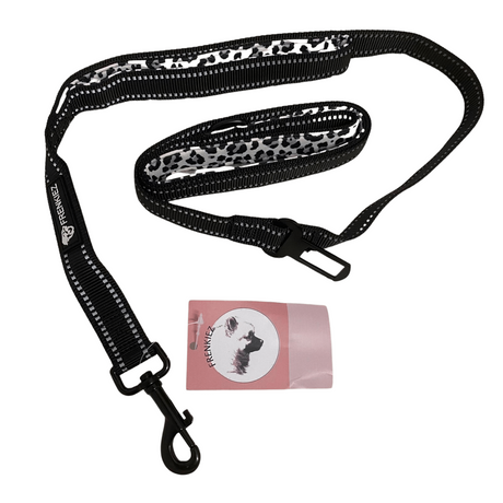 Frenkiez reflective dog leash Snowleopard - Premium hondenriem > hondenlijn from Frenkiez - Just €18.99! Shop now at Frenkiezdogshop